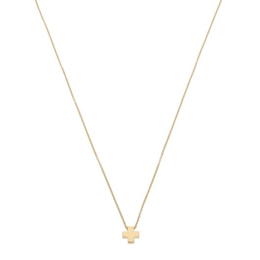 Vintage Tiffany & Co. Roman Cross Necklace in Yellow Gold