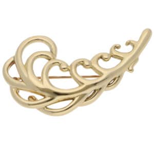 Vintage 1980 Paloma Picasso for Tiffany & Co. Feather Brooch