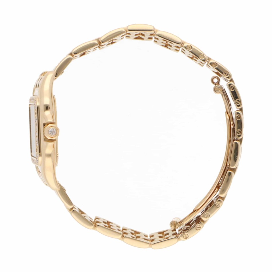 Vintage Cartier Panthere Yellow Gold Watch with Diamond Bezel