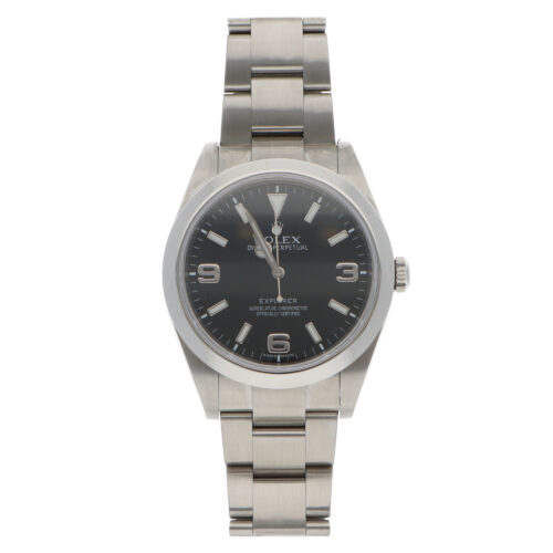 Vintage 2010 Rolex Explorer Steel 39mm Watch with Black Dial