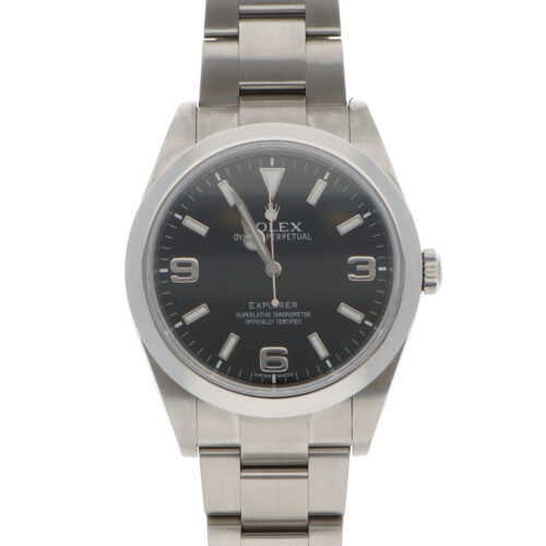 Vintage 2010 Rolex Explorer Steel 39mm Watch with Black Dial