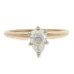 Vintage 0.50ct Pear-Shaped Diamond Solitaire Ring