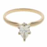 Vintage 0.50ct Pear-Shaped Diamond Solitaire Ring