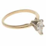 Vintage 0.50ct Pear-Shaped Diamond Solitaire Ring