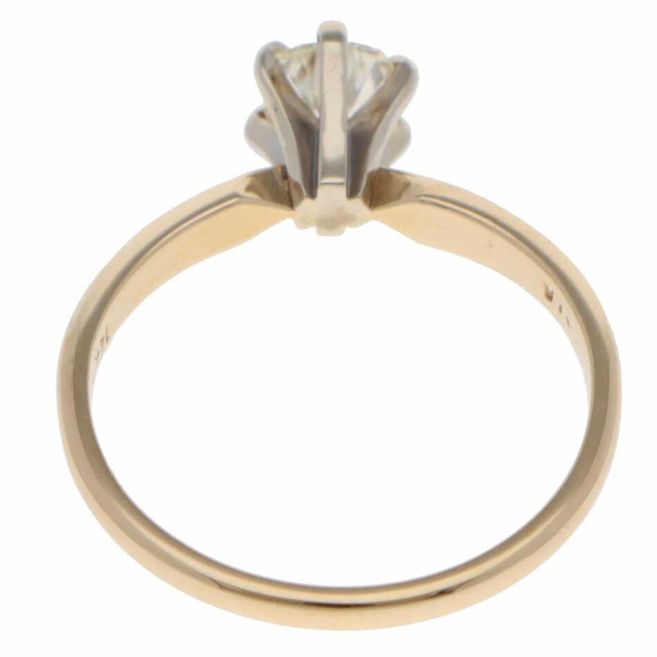 Vintage 0.50ct Pear-Shaped Diamond Solitaire Ring