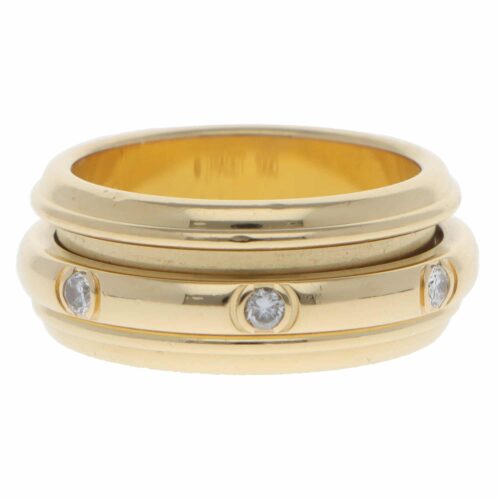 Vintage 1990 Piaget Possession Diamond Ring in Yellow Gold