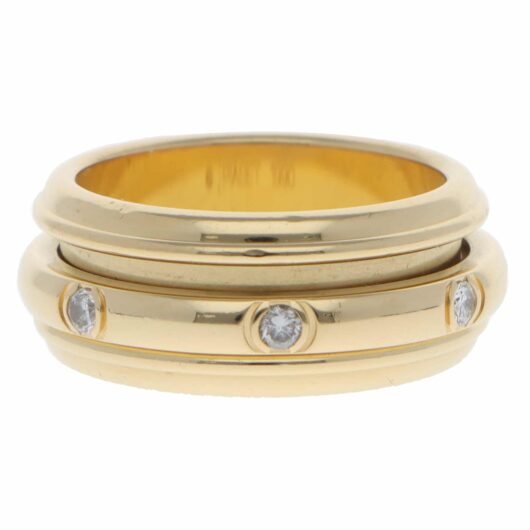 Vintage 1990 Piaget Possession Diamond Ring in Yellow Gold