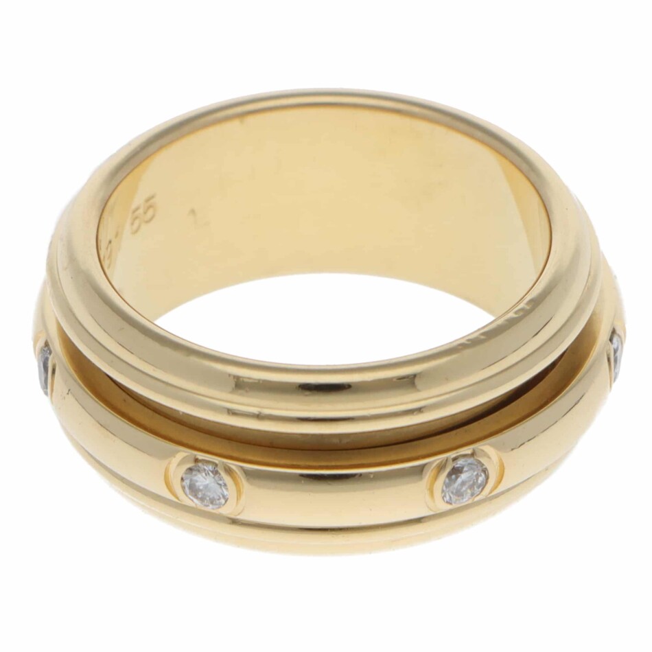 Vintage 1990 Piaget Possession Diamond Ring in Yellow Gold