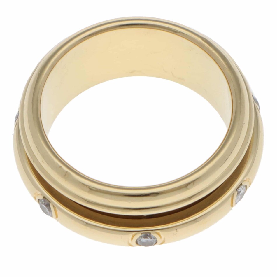 Vintage 1990 Piaget Possession Diamond Ring in Yellow Gold