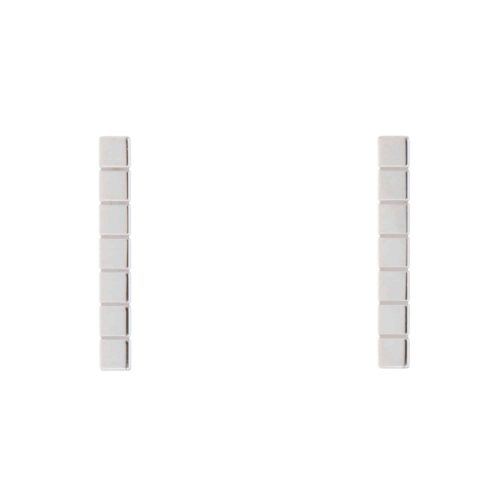 Vintage Chopard Ice Cube Stud Earrings in White Gold