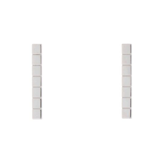 Vintage Chopard Ice Cube Stud Earrings in White Gold