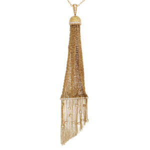 Vintage Boucheron Deliah Diamond Necklace in Yellow Gold