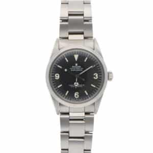 Vintage Rolex Explorer 1016 36mm Steel Watch Black Dial