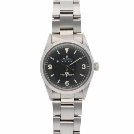Vintage Rolex Explorer 1016 36mm Steel Watch Black Dial