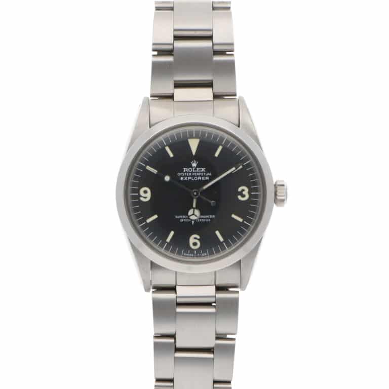 Vintage Rolex Explorer 1016 36mm Steel Watch Black Dial