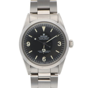 Vintage Rolex Explorer 1016 36mm Steel Watch Black Dial