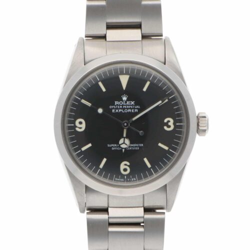Vintage Rolex Explorer 1016 36mm Steel Watch Black Dial