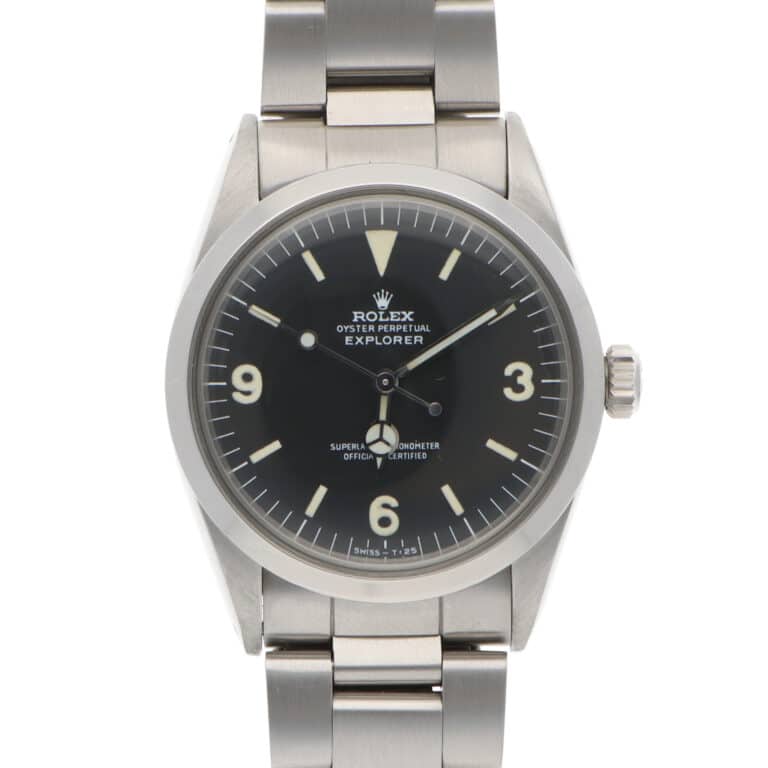 Vintage Rolex Explorer 1016 36mm Steel Watch Black Dial