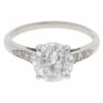 Vintage 2.32ct GIA Certified Old Cut Diamond Ring in Platinum