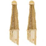 Vintage Boucheron Delilah Diamond Drop Earrings in Yellow Gold