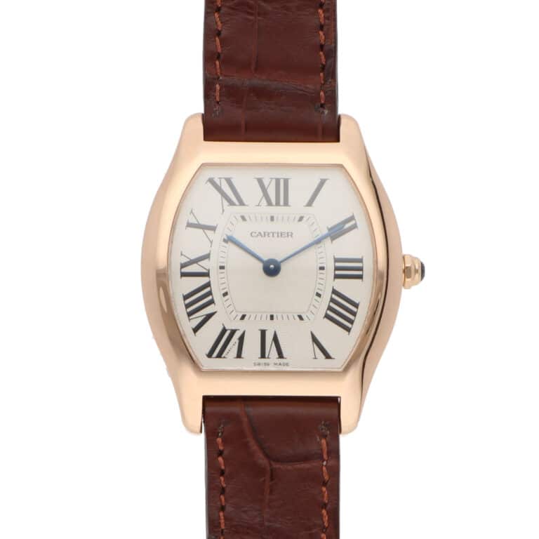 Vintage Cartier Panthere Yellow Gold Watch with Diamond Bezel