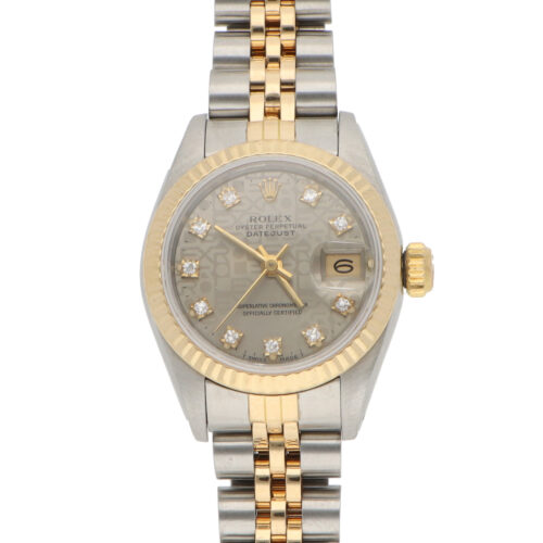 Vintage 1986 Rolex Datejust Steel and Gold Rolex Dial Watch