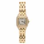 Vintage Cartier Panthere Gold Wristwatch with Diamond Set Bezel