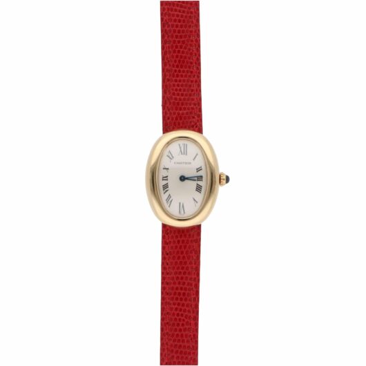 Vintage Cartier Baignoire Yellow Gold Quartz Watch