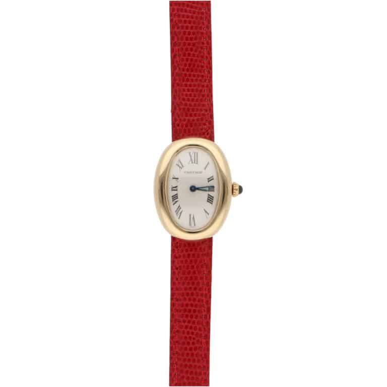 Vintage Cartier Baignoire Yellow Gold Quartz Watch