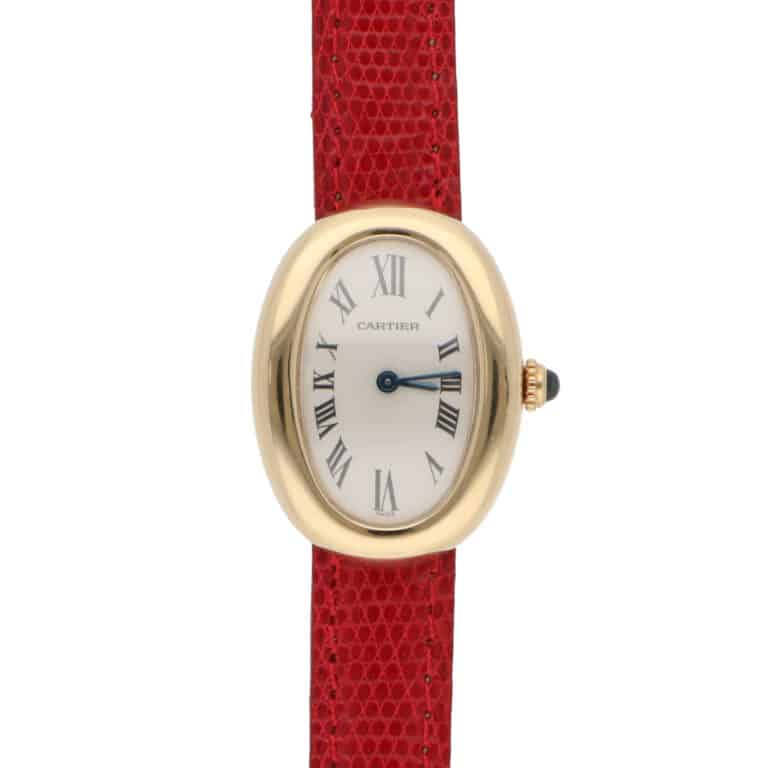 Vintage Cartier Baignoire Yellow Gold Quartz Watch