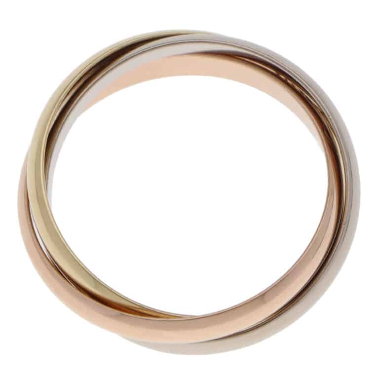 Vintage Cartier Trinity Ring SM in Gold, Size 48