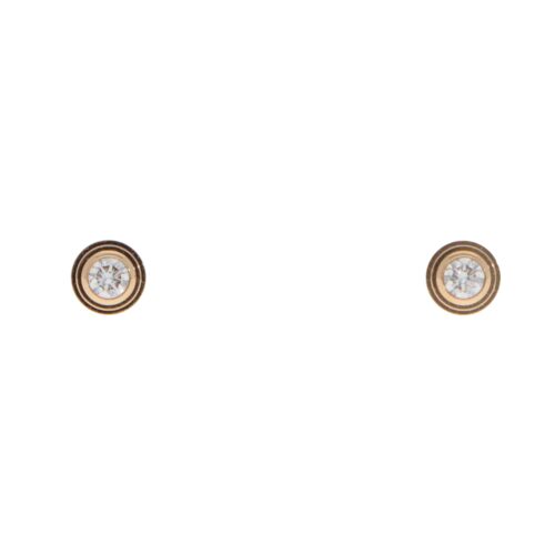 Vintage Cartier d'Amour Diamond Stud Earrings Mini Model