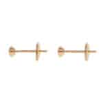 Vintage Cartier d'Amour Diamond Stud Earrings Mini Model