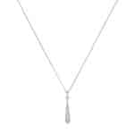 Vintage Gucci Diamantissima Diamond Drop Pendant Necklace