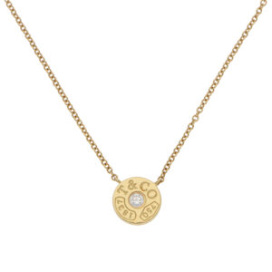 Vintage Tiffany & Co. '1837' Diamond Circle Pendant Necklace