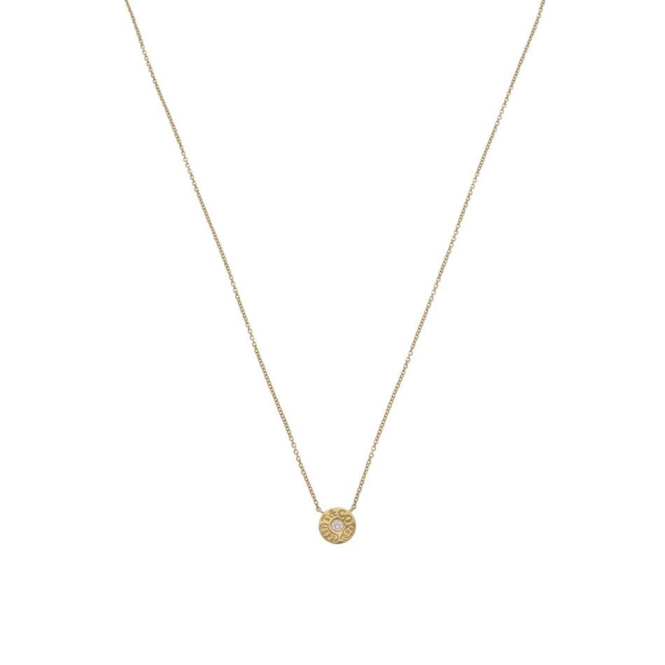Vintage Tiffany & Co. '1837' Diamond Circle Pendant Necklace