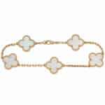 Vintage Van Cleef & Arpels Mother of Pearl Alhambra Bracelet