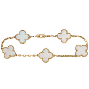 Vintage Van Cleef & Arpels Mother of Pearl Alhambra Bracelet