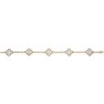 Vintage Van Cleef & Arpels Mother of Pearl Alhambra Bracelet