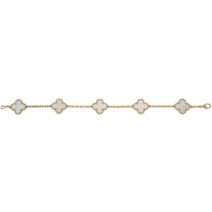 Vintage Van Cleef & Arpels Mother of Pearl Alhambra Bracelet