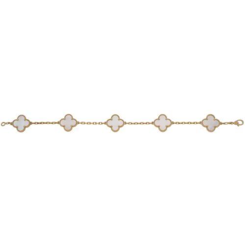 Vintage Van Cleef & Arpels Mother of Pearl Alhambra Bracelet