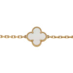 Vintage Van Cleef & Arpels Mother of Pearl Alhambra Bracelet
