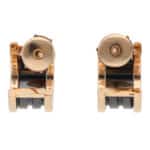 Vintage Bulgari B.zero1 Black Ceramic Earrings in Rose Gold