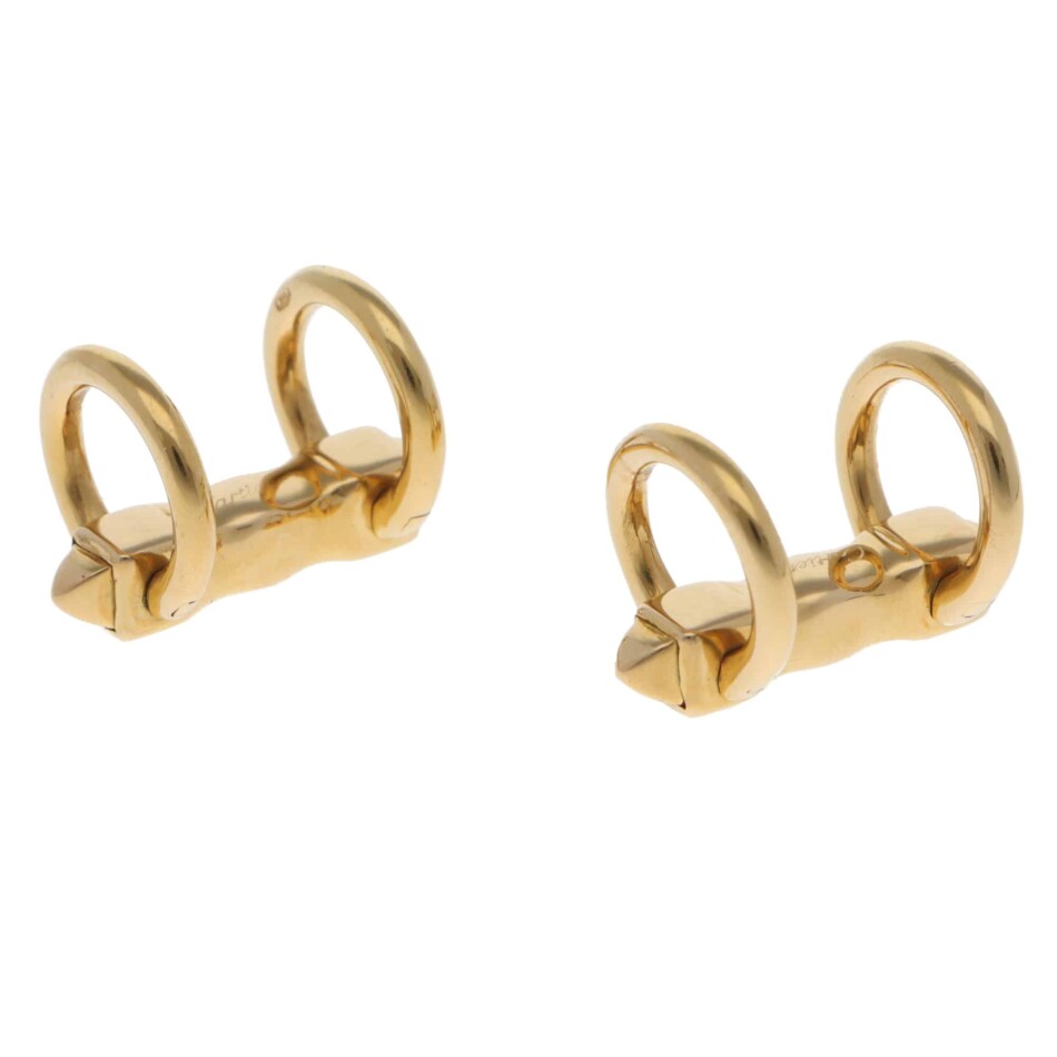 Vintage 1991 Cartier Cufflinks in Yellow Gold