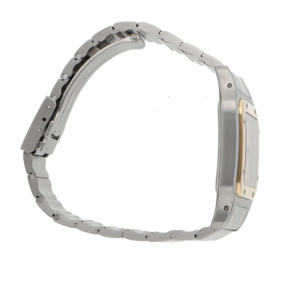 Vintage 29mm Cartier Santos Galbee Steel and Gold Quartz Watch