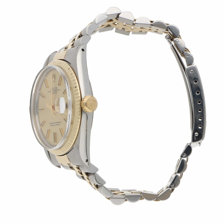 Vintage 1975 Rolex Datejust 36mm Steel and Gold Watch