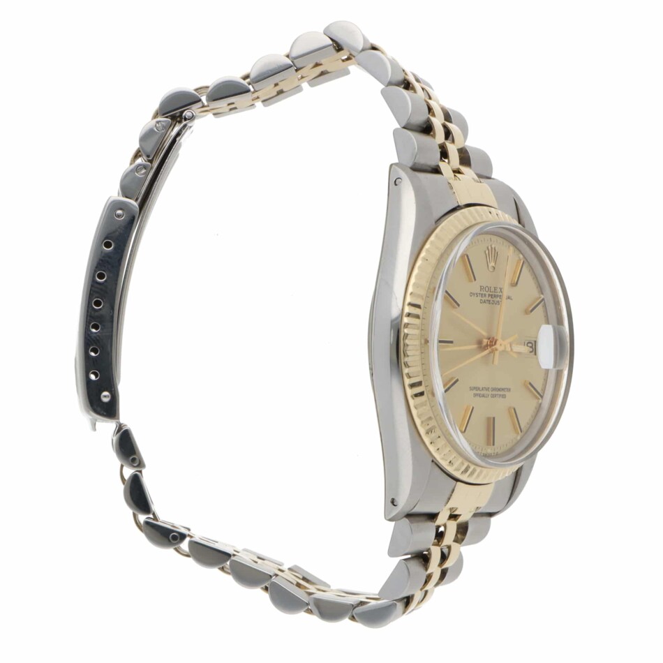 Vintage 1975 Rolex Datejust 36mm Steel and Gold Watch