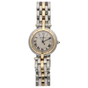 Vintage Cartier Panthere 1 Row Vendome Steel and Gold Watch