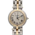 Vintage Cartier Panthere 1 Row Vendome Steel and Gold Watch