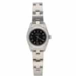 Vintage 1999 Rolex Oyster Perpetual Steel Watch with Black Dial